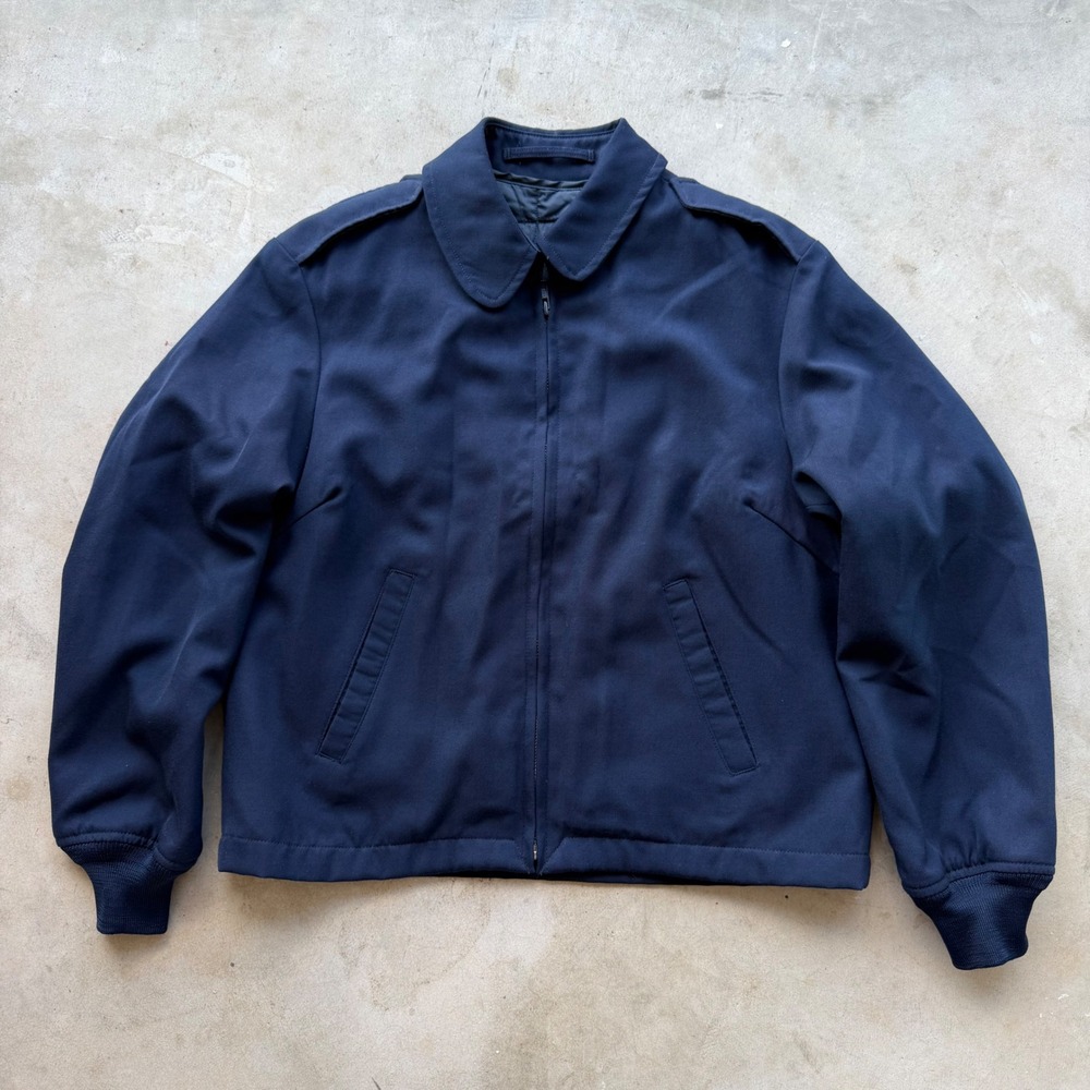 Ashland Sales Navy Blue Wool Blend Service Jacket with Removable Liner Size 6S